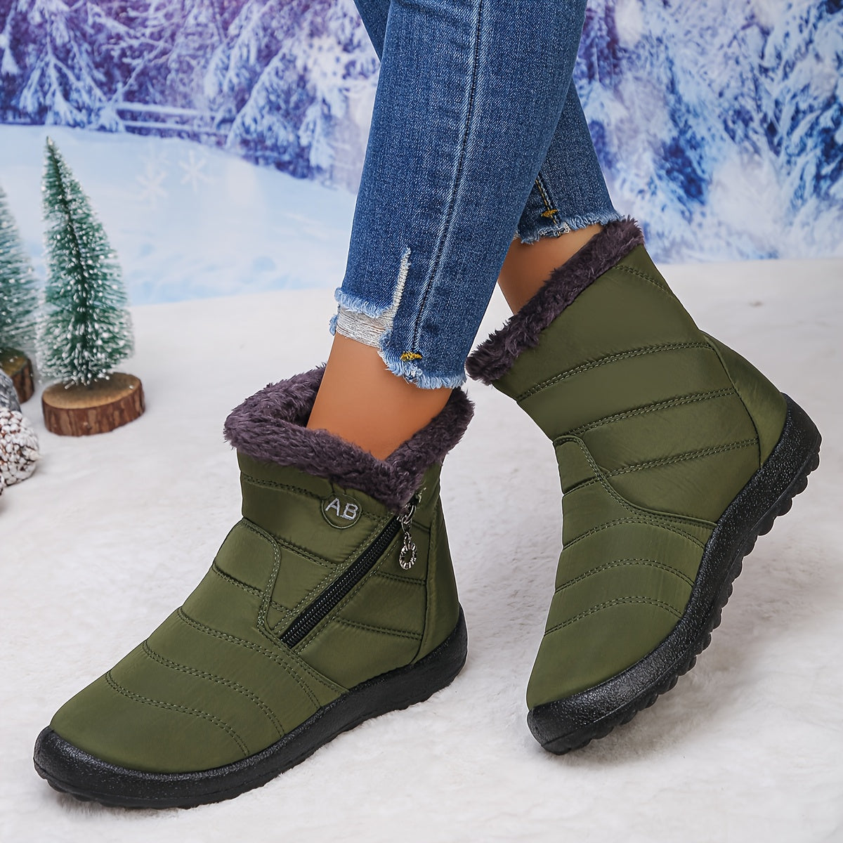 🔥Last Day Promotion 50% OFF - Women's Cozy Winter Waterproof Anti-Slip Orthopedic Boots