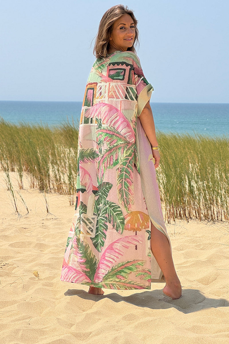 Glitter Knit Sun Caftan