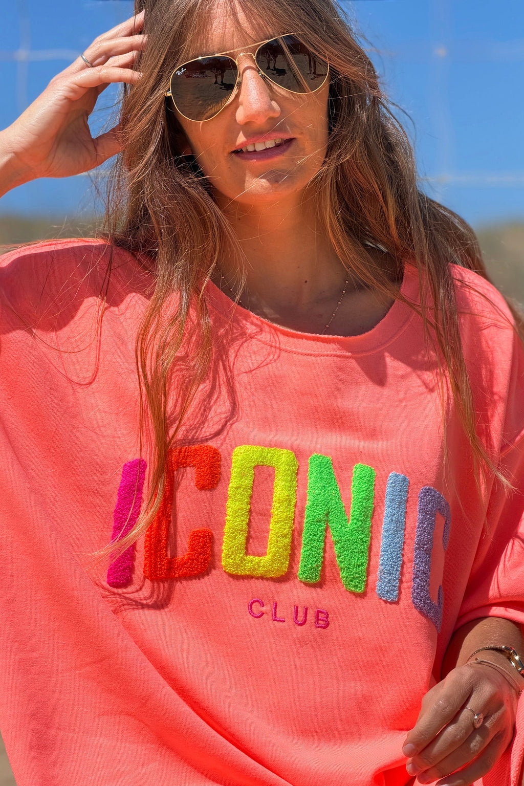 Orange ICONIC CLUB Varsity Dress
