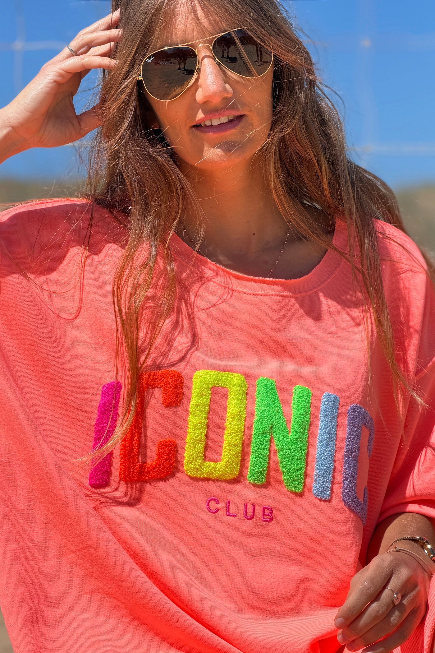 Orange ICONIC CLUB Varsity Dress