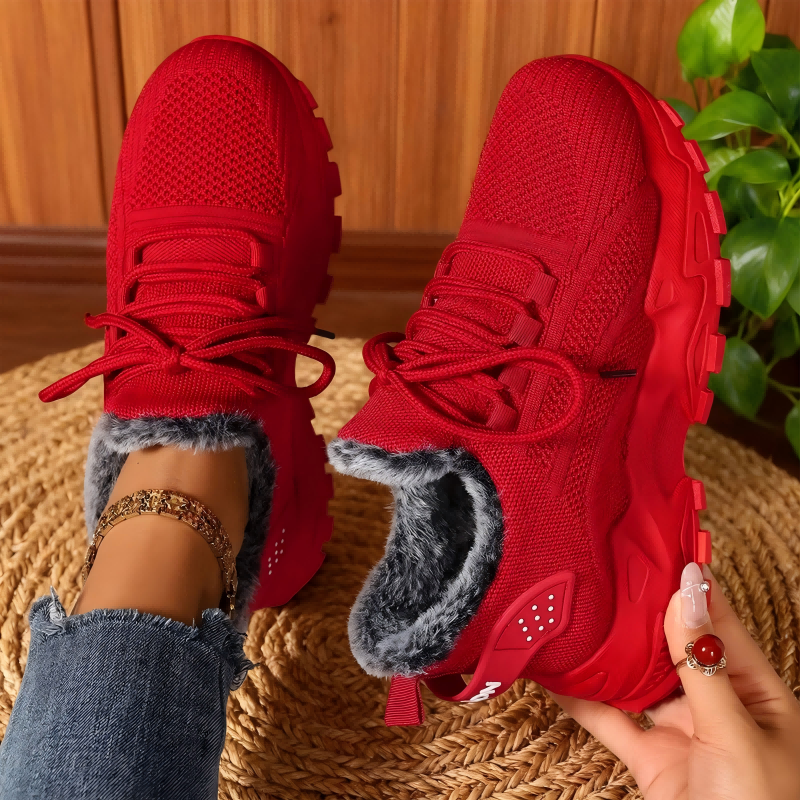 Winter Fleece-Lined Warm Sneakers